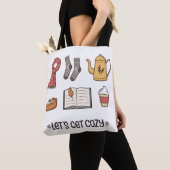Laten we Cozy pakken Tote Bag (Dichtbij)