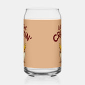 Laten we Crackin' Funny Chicken Boerderij Pun krij Blikvorm Glas (Rechts)