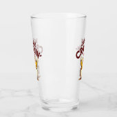 Laten we Crackin' Funny Chicken Boerderij Pun krij Glas (Links)