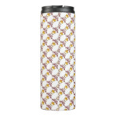 Laten we Crackin' Funny Chicken Boerderij Pun krij Thermosbeker (Achterkant)