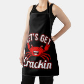 Laten we Crackin Seafood Crabbing Crab Lobster hal Schort (Insitu)