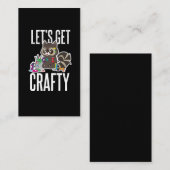 Laten we Craty Funfting Gift voor Crafts halen Visitekaartje (Voorkant / Achterkant)