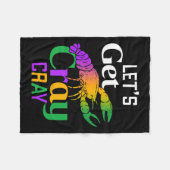 Laten we Cray Crawfish kostuum jongens Mannen Mard Fleece Deken (Voorkant (Horizontaal))