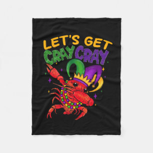 Laten we Cray Crawfish kostuum jongens Mannen Mard Fleece Deken