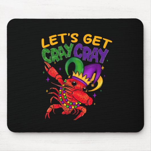 Laten we Cray Crawfish kostuum jongens Mannen Mard Muismat (Voorkant)