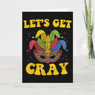 Laten we Cray Mardi Gras krijgen Kaart