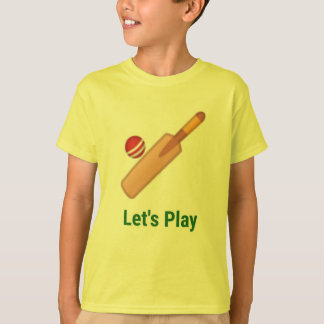 Laten we cricket spelen t-shirt