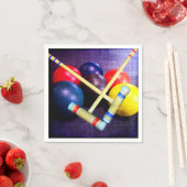Laten we Croquet Grunge Style afspelen Servetten (Insitu)