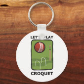 Laten we Croquet spelen Sleutelhanger (Voorkant)