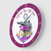 Laten we cruise citeren boot anker Paarse Blauwgro Grote Klok (Hoek)