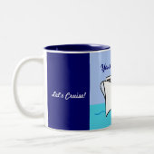 Laten we Cruise Personalized Mug Tweekleurige Koffiemok (Links)