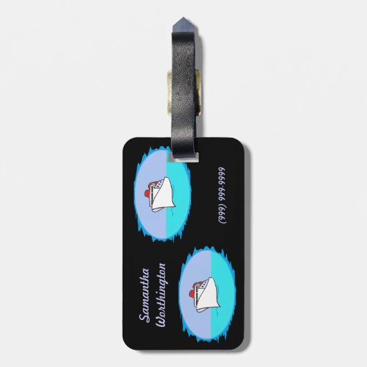 Laten we cruise Personalized zijn Bagagelabel (Achterkant verticaal)