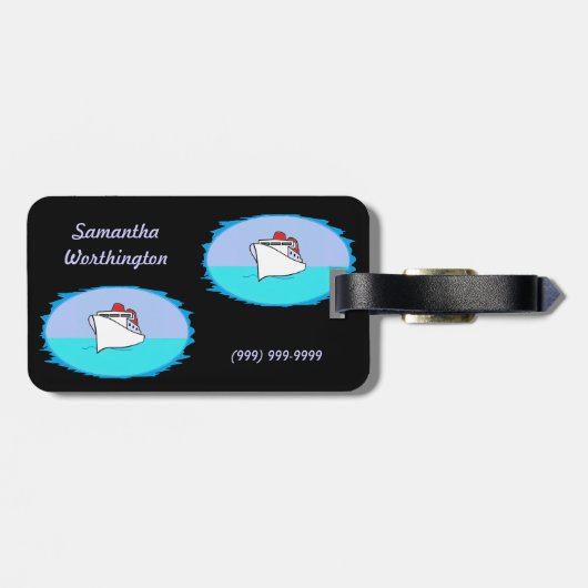 Laten we cruise Personalized zijn Bagagelabel (Achterkant horizontaal)