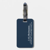 Laten we cruiseschip Cartoon cruiseschip gaan gebr Bagagelabel (Achterkant verticaal)