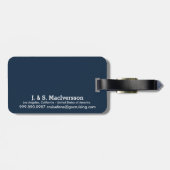 Laten we cruiseschip Cartoon cruiseschip gaan gebr Bagagelabel (Achterkant horizontaal)