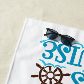 Laten we cruiseschip vakantie strandlaken (In situ)