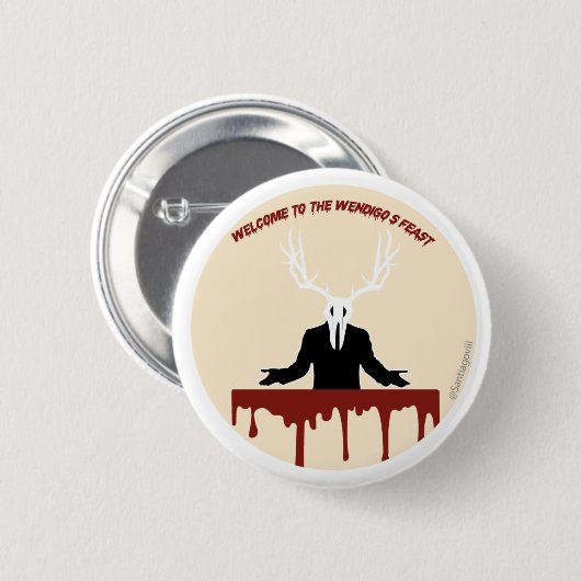 Laten we cryptisch zijn: Wendigo Ronde Button 5,7 Cm (Voorkant /achterkant)