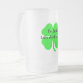 Laten we daar naar drinken matglas bierpul (Voorkant links)