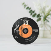 Laten we Dance 30 jaar  record Birthday zingen Kaart (Staand voorkant)