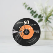 Laten we Dance 60 Piano Record Birthday zingen Kaart (Staand voorkant)