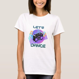 Laten we Dance 80s hiphop-muziek T-shirt