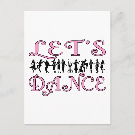 Laten we Dance Briefkaart (Voorkant)