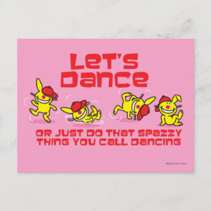 Laten we Dance Briefkaart