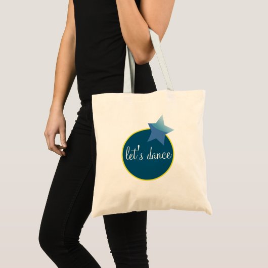 Laten we Dance Circle en Star gebruiken Tote Bag (Voorkant (product))
