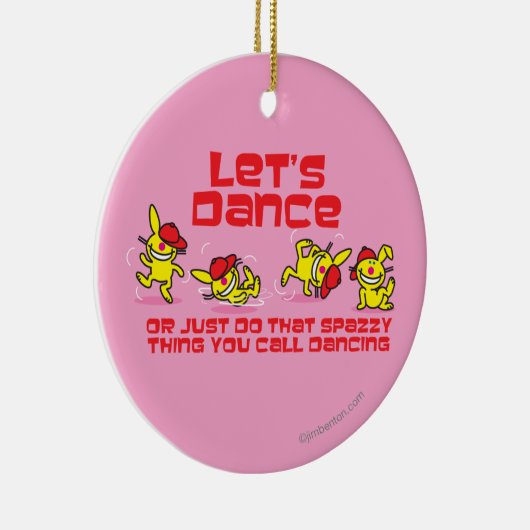 Laten we Dance Keramisch Ornament (Rechts)