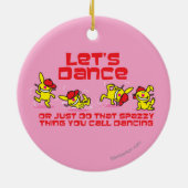 Laten we Dance Keramisch Ornament (Achterkant)