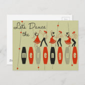 Laten we Dance the Merengue Briefkaart (Voorkant / Achterkant)