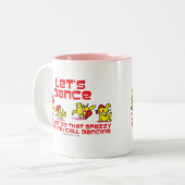 Laten we Dance Tweekleurige Koffiemok (Voorkant links)