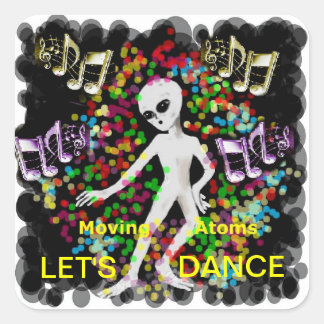 Laten we Dance Vierkante Sticker