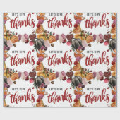 Laten we dankbaar zijn - Thanksgiving  Cadeaupapier (Vlak)
