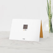 "Laten we dankbaar zijn" Thanksgiving Card Feestdagen Kaart (Achterkant)