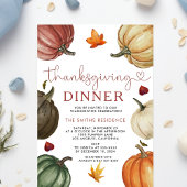 Laten we Danken Uitnodiging | Pompoen Thanksgiving