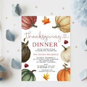Laten we Danken Uitnodiging | Pompoen Thanksgiving