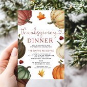 Laten we Danken Uitnodiging | Pompoen Thanksgiving