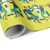 laten we dansdruk maken cadeaupapier (Rol Hoek)