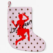 Laten we dansen - Aangepaste kerststop Kleine Kerstsok (Voorkant)