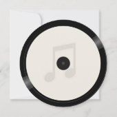 Laten we dansen  Groovy Record 50th Verjaardag Kaart (Achterkant)