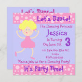 Laten we dansen ~ Het is feest-tijd-kinderen-feest Kaart (Voorkant / Achterkant)