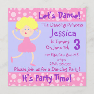 Laten we dansen ~ Het is feest-tijd-kinderen-feest Kaart