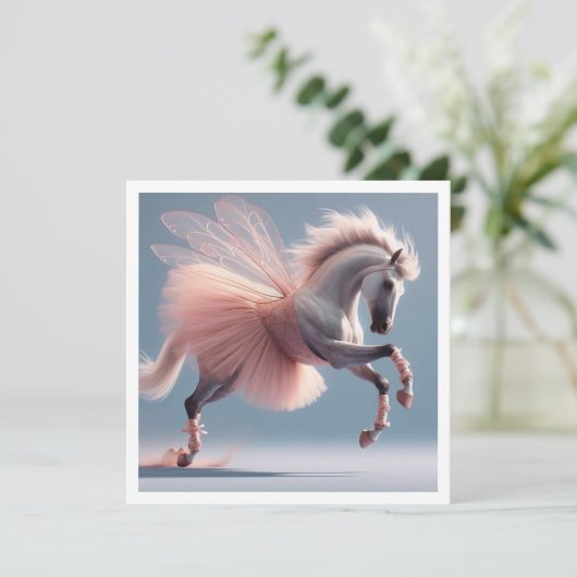 Laten we dansen! Magisch paard dansen ballet, Paar Kaart (Staand voorkant)