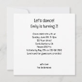 Laten we dansen! Magisch paard dat ballet danst, P Kaart (Achterkant)