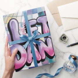 Laten we Dansen Verjaardagsfeest Bash Cadeaupapier