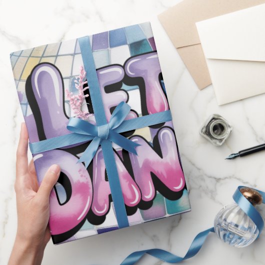 Laten we Dansen Verjaardagsfeest Bash Cadeaupapier (Geschenken)