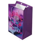 Laten we dansen Verjaardagsfeestje Bash Medium Cadeauzakje (Voorkant Gekanteld)