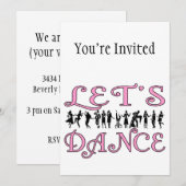 Laten we dansende paren kaart (Voorkant / Achterkant)