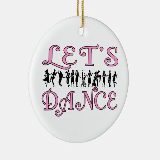 Laten we dansende paren keramisch ornament (Rechts)